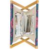 Ambesonne Rose Magazine and Book Holder, Romantic Theme Flower Petals Bouquets Lovers Valentine’s Days Blossoms, Floor Rack Decor for Interior of Home & Office, 22″ x 19″, Lime Green and Multicolor(Pink Violet Blue Green)