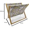 Ambesonne Rose Magazine and Book Holder, Romantic Theme Flower Petals Bouquets Lovers Valentine’s Days Blossoms, Floor Rack Decor for Interior of Home & Office, 22″ x 19″, Lime Green and Multicolor(Pale Green and Warm Taupe)