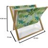 Ambesonne Rose Magazine and Book Holder, Romantic Theme Flower Petals Bouquets Lovers Valentine’s Days Blossoms, Floor Rack Decor for Interior of Home & Office, 22″ x 19″, Lime Green and Multicolor(Green and Turquoise)