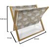 Ambesonne Rose Magazine and Book Holder, Romantic Theme Flower Petals Bouquets Lovers Valentine’s Days Blossoms, Floor Rack Decor for Interior of Home & Office, 22″ x 19″, Lime Green and Multicolor(Tan Cocoa and White)