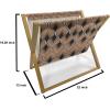 Ambesonne Rose Magazine and Book Holder, Romantic Theme Flower Petals Bouquets Lovers Valentine’s Days Blossoms, Floor Rack Decor for Interior of Home & Office, 22″ x 19″, Lime Green and Multicolor(Peach and Black)