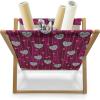 Ambesonne Roses Magazine and Book Holder, Flowers Petals and Buds on Plain Backdrop Valentines Day Themed Print, Floor Rack Decor for Interior of Home & Office, 22″ x 19″, Vermilion Emerald White(Magenta Raspberry White)