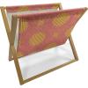 Ambesonne Pride Day Magazine and Book Holder, LGBT Rainbow Hearts Valentines Watercolor Splashes Pattern, Floor Rack Decor for Interior of Home & Office, 22″ x 19″, Hot Pink Azure Blue(Yellow and Hot Pink)