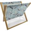 Ambesonne Pride Day Magazine and Book Holder, LGBT Rainbow Hearts Valentines Watercolor Splashes Pattern, Floor Rack Decor for Interior of Home & Office, 22″ x 19″, Hot Pink Azure Blue(Pale Blue Pale Ceil Blue)