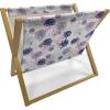 Ambesonne Pride Day Magazine and Book Holder, LGBT Rainbow Hearts Valentines Watercolor Splashes Pattern, Floor Rack Decor for Interior of Home & Office, 22″ x 19″, Hot Pink Azure Blue(Pale Pink Sea Blue)