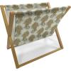 Ambesonne Romantic Magazine and Book Holder, Soft Colored Hearts in Love Valentines Day Repetitive Pattern, Floor Rack Decor for Interior of Home & Office, 22″ x 19″, Pale Yellow Pale Pink(Mustard)