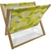 Ambesonne Romantic Magazine and Book Holder, Soft Colored Hearts in Love Valentines Day Repetitive Pattern, Floor Rack Decor for Interior of Home & Office, 22″ x 19″, Pale Yellow Pale Pink(Yellow Fern Green)