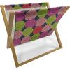 Ambesonne Rose Magazine and Book Holder, Romantic Theme Flower Petals Bouquets Lovers Valentine’s Days Blossoms, Floor Rack Decor for Interior of Home & Office, 22″ x 19″, Lime Green and Multicolor(Lime Green and Multicolor)