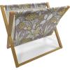 Ambesonne Rose Magazine and Book Holder, Romantic Theme Flower Petals Bouquets Lovers Valentine’s Days Blossoms, Floor Rack Decor for Interior of Home & Office, 22″ x 19″, Lime Green and Multicolor(Pale Green and Warm Taupe)