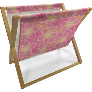 Ambesonne Cupcake Magazine and Book Holder, Bakery Treats Full of Hearts Valentine’s Day Romantic Celebration, Floor Rack Decor for Interior of Home & Office, 22″ x 19″, Fuchsia Purple(Pink Yellow White)
