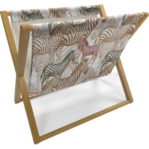 Ambesonne Hearts Magazine and Book Holder, Doodle Style Pink Love Valentines Day Themed Arrows and Wings, Floor Rack Decor for Interior of Home & Office, 22″ x 19″, Magenta and Pale Pink(Pale Caramel Green Brown)