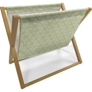 Ambesonne Owl Magazine and Book Holder, Valentines Animals Lovebirds Boy and Girl Bird Motifs on Plain Backdrop, Floor Rack Decor for Interior of Home & Office, 22″ x 19″, Navy Blue Pink and White(Pale Green and Eggshell)