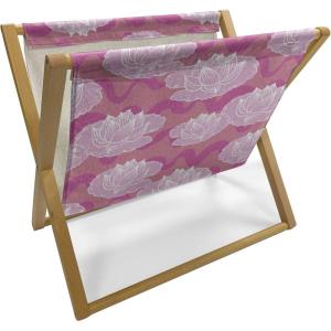 Ambesonne Pale Pink Magazine and Book Holder, Romantic Roses Garden Illustration Nature Inspired Valentine’s Day Themed, Floor Rack Decor for Interior of Home & Office, 22″ x 19″, Yellow Coral Pink(Pink Coral Pale Pink)