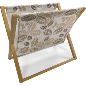 Ambesonne Pale Pink Magazine and Book Holder, Romantic Roses Garden Illustration Nature Inspired Valentine’s Day Themed, Floor Rack Decor for Interior of Home & Office, 22″ x 19″, Yellow Coral Pink(Army Green Tan Brown)