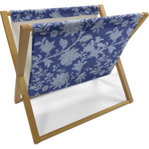 Ambesonne Romantic Magazine and Book Holder, Soft Colored Hearts in Love Valentines Day Repetitive Pattern, Floor Rack Decor for Interior of Home & Office, 22″ x 19″, Pale Yellow Pale Pink(Royal Blue)