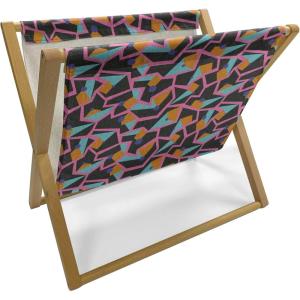 Ambesonne Rose Magazine and Book Holder, Romantic Theme Flower Petals Bouquets Lovers Valentine’s Days Blossoms, Floor Rack Decor for Interior of Home & Office, 22″ x 19″, Lime Green and Multicolor(Dark Orange and Pink)