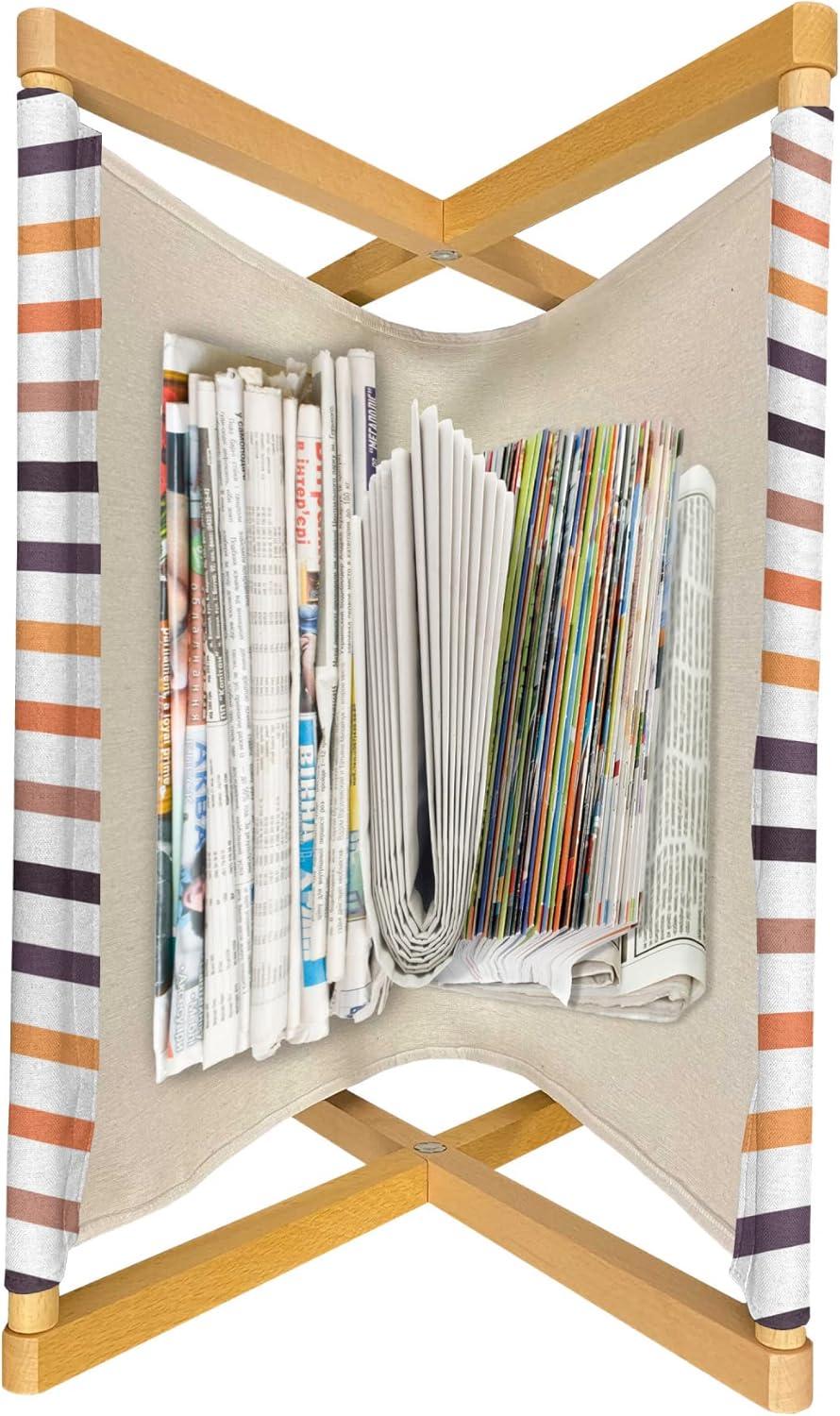 imageAmbesonne Funky Magazine and Book Holder Heart Shapes on Plain Background Romantic and Aquatic Style Valentines Day Floor Rack Decor for Interior of Home amp Office 22 x 19 Sea Blue Cadet BluePale Rust and Multicolor