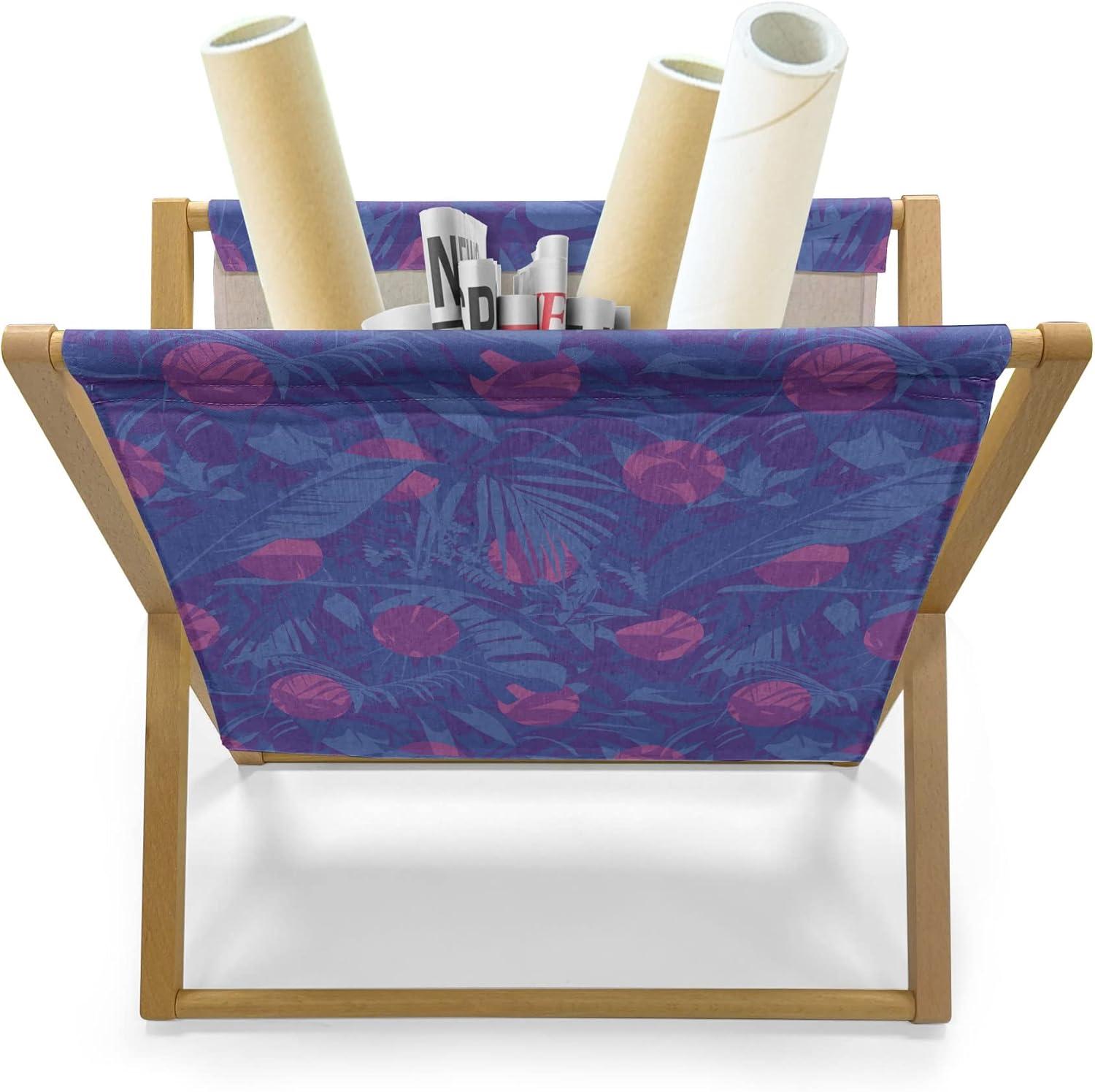 imageAmbesonne Funky Magazine and Book Holder Heart Shapes on Plain Background Romantic and Aquatic Style Valentines Day Floor Rack Decor for Interior of Home amp Office 22 x 19 Sea Blue Cadet BlueFuchsia Violet Blue