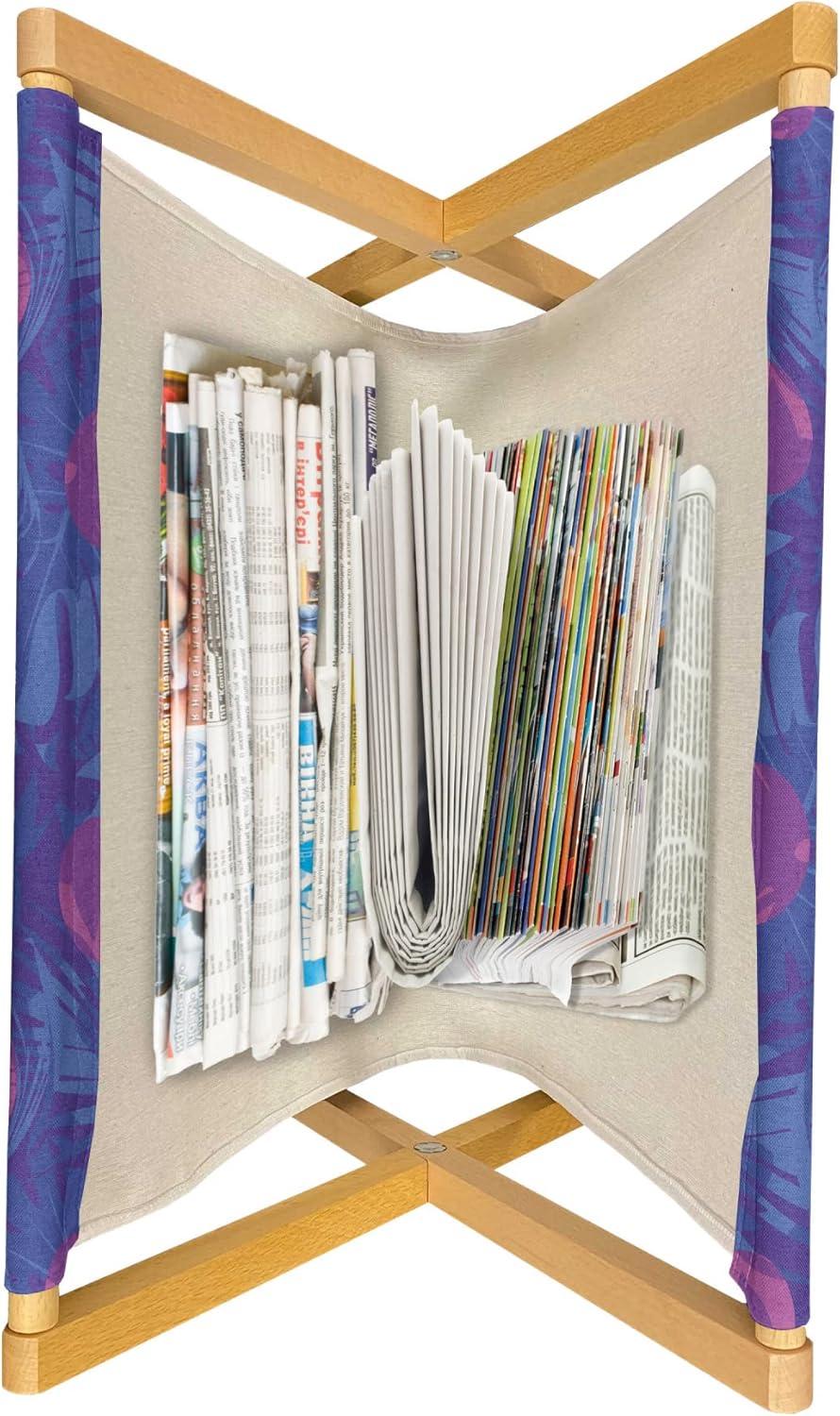 imageAmbesonne Funky Magazine and Book Holder Heart Shapes on Plain Background Romantic and Aquatic Style Valentines Day Floor Rack Decor for Interior of Home amp Office 22 x 19 Sea Blue Cadet BlueFuchsia Violet Blue