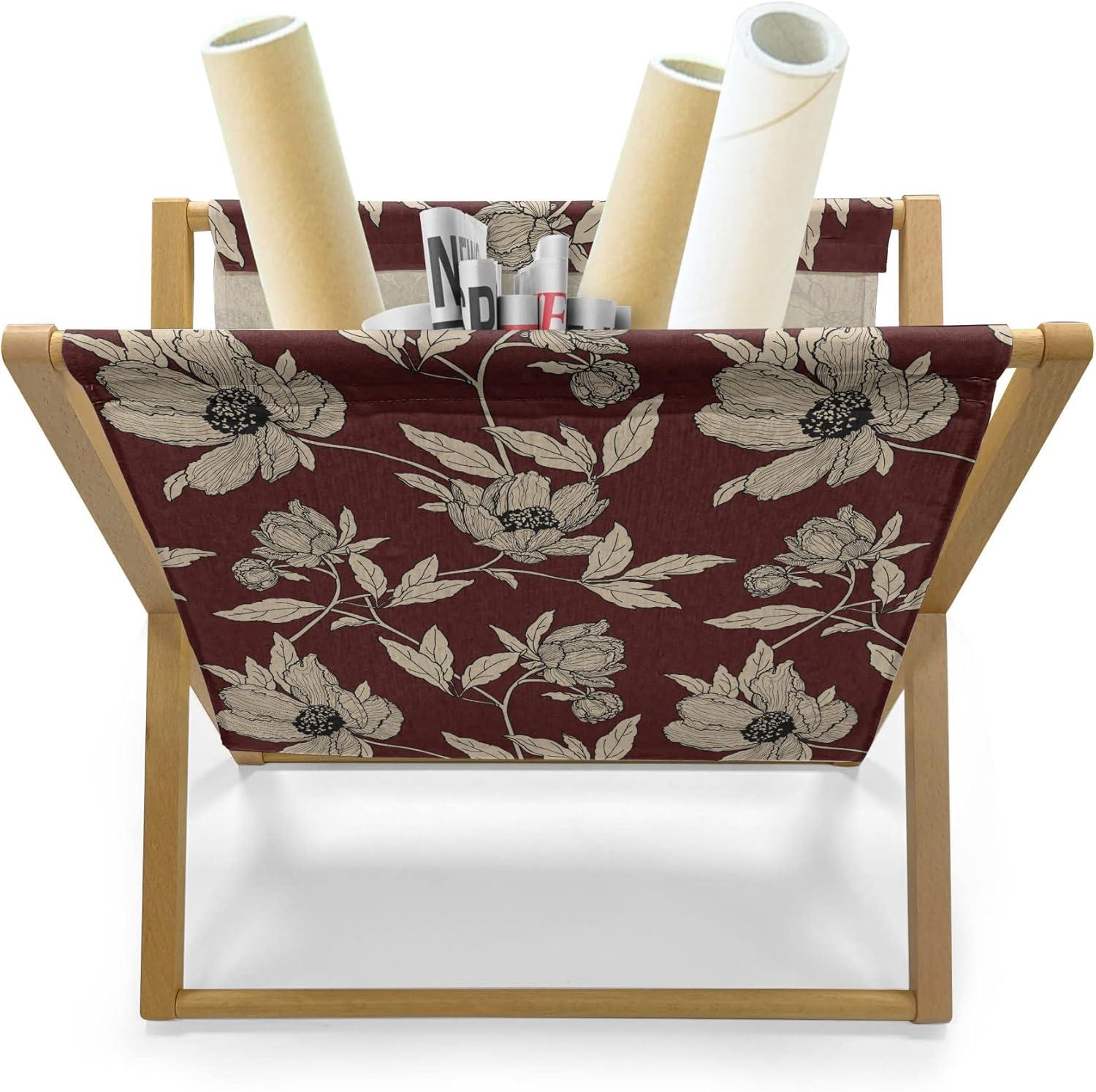 imageAmbesonne Giraffe Magazine and Book Holder Couple Kissing Valentines Day Theme Lovers of Safari Animals Fun Romance Floor Rack Decor for Interior of Home amp Office 22 x 19 Cinnamon White PeachGrey Yellow Burgundy