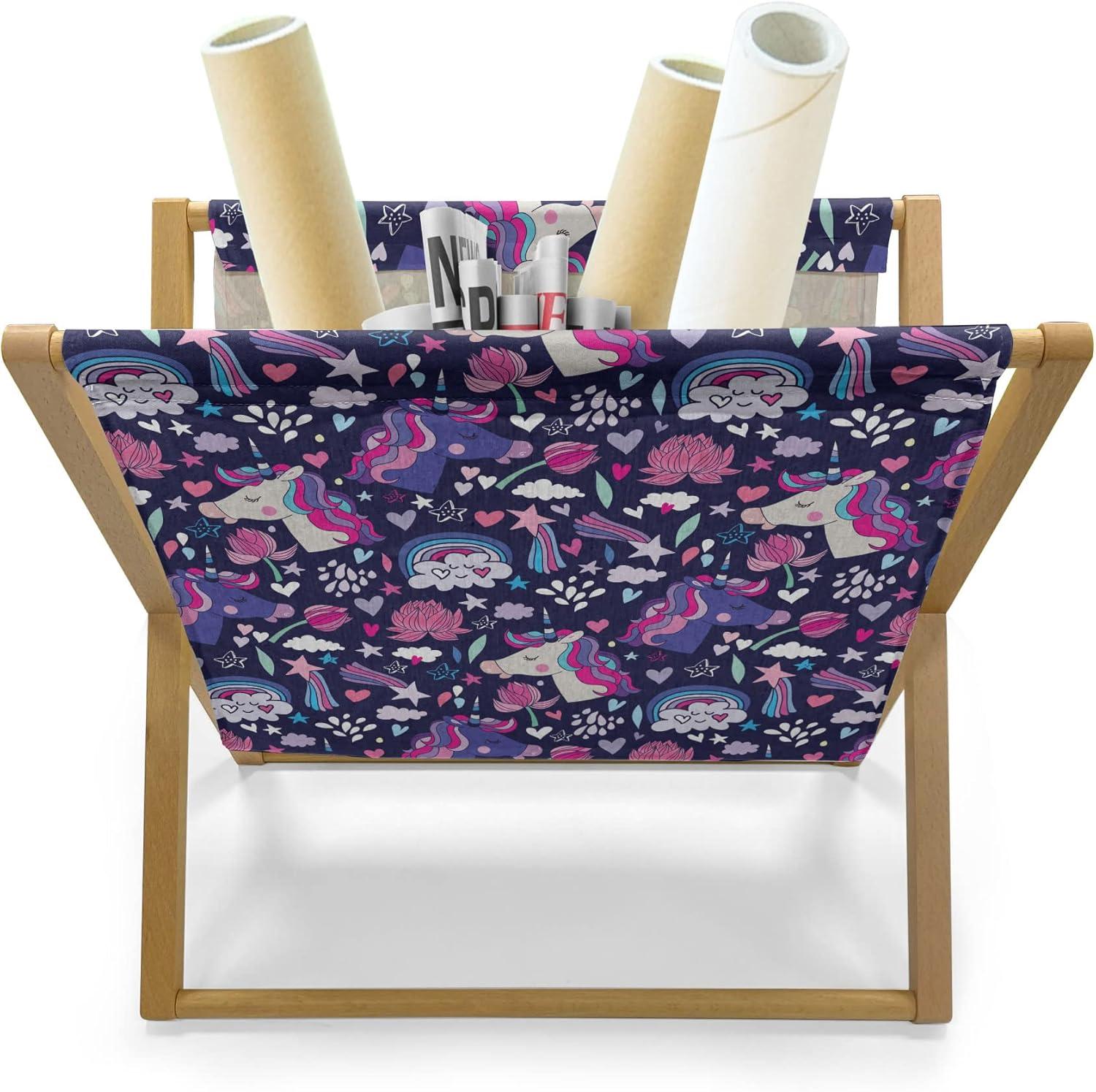 imageAmbesonne Giraffe Magazine and Book Holder Couple Kissing Valentines Day Theme Lovers of Safari Animals Fun Romance Floor Rack Decor for Interior of Home amp Office 22 x 19 Cinnamon White PeachPink Blue Violet Indigo