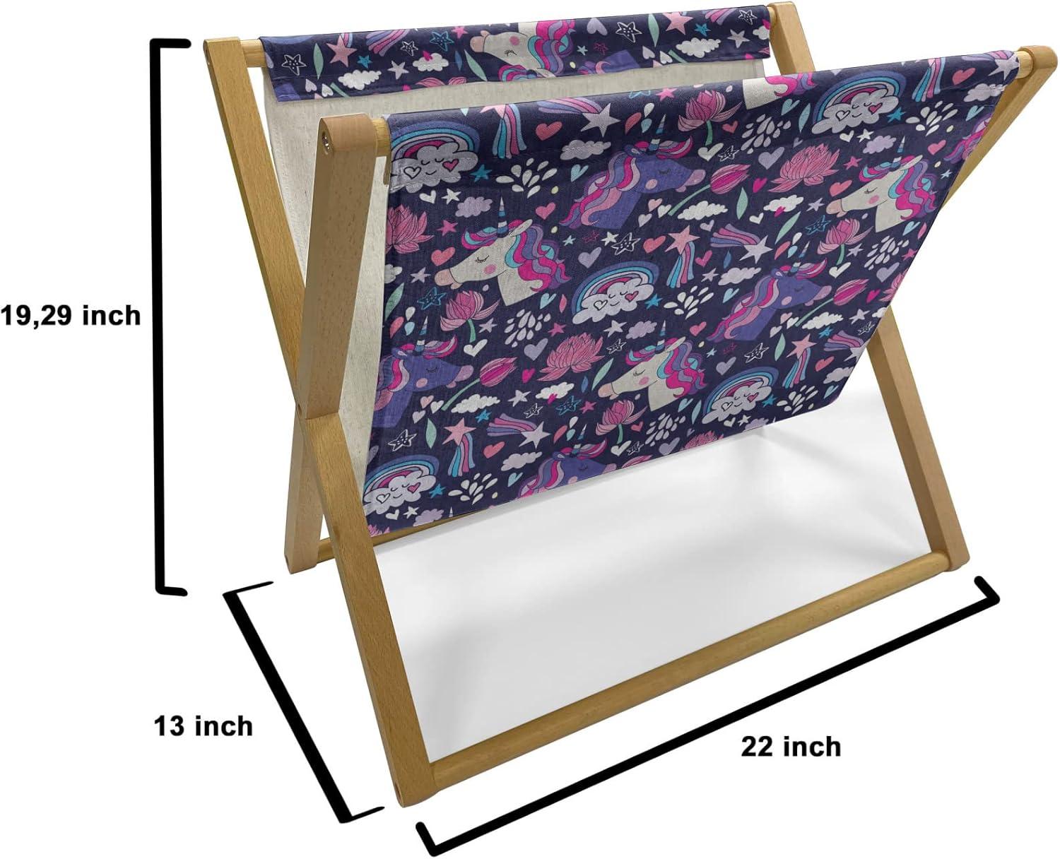imageAmbesonne Giraffe Magazine and Book Holder Couple Kissing Valentines Day Theme Lovers of Safari Animals Fun Romance Floor Rack Decor for Interior of Home amp Office 22 x 19 Cinnamon White PeachPink Blue Violet Indigo