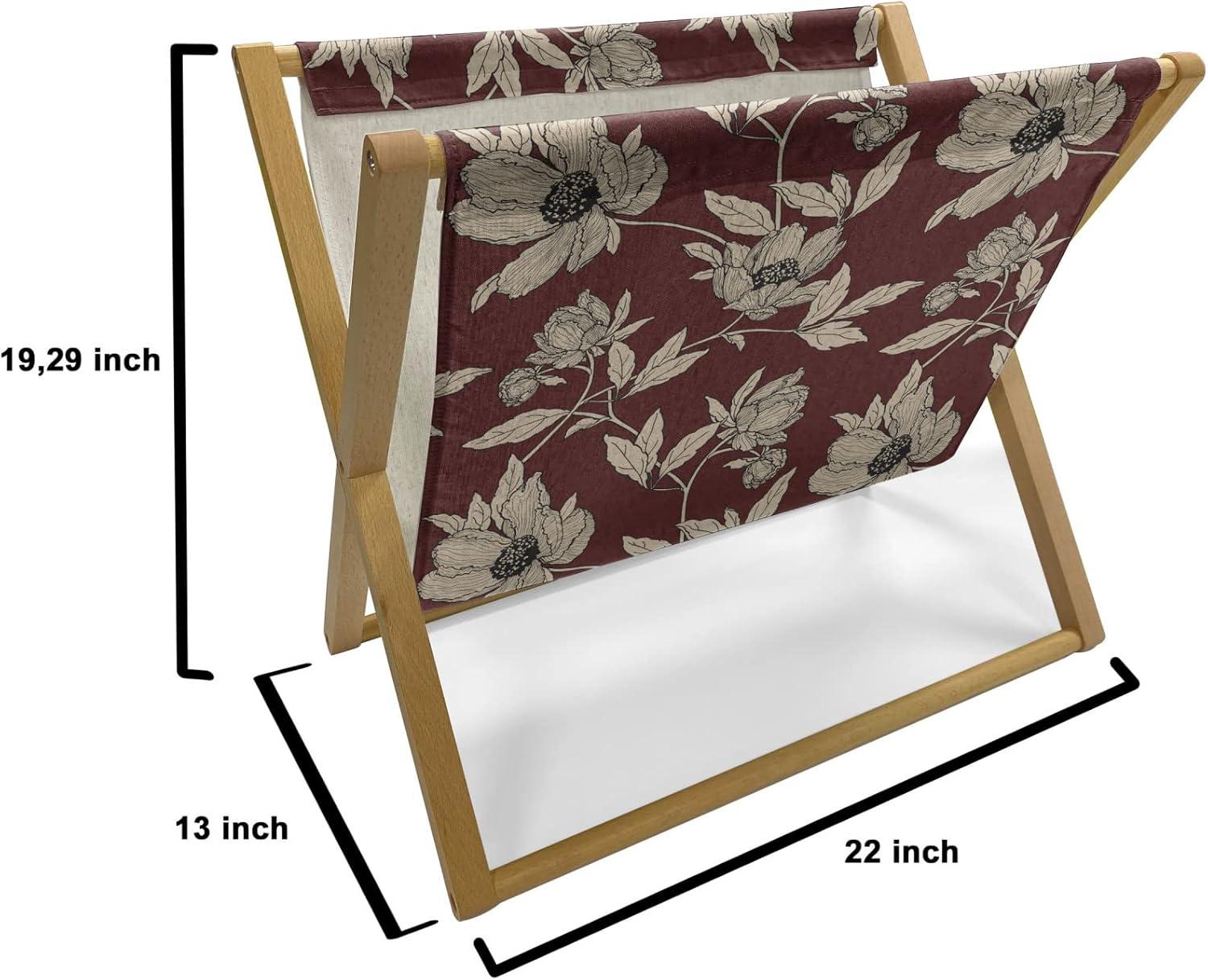 imageAmbesonne Giraffe Magazine and Book Holder Couple Kissing Valentines Day Theme Lovers of Safari Animals Fun Romance Floor Rack Decor for Interior of Home amp Office 22 x 19 Cinnamon White PeachGrey Yellow Burgundy