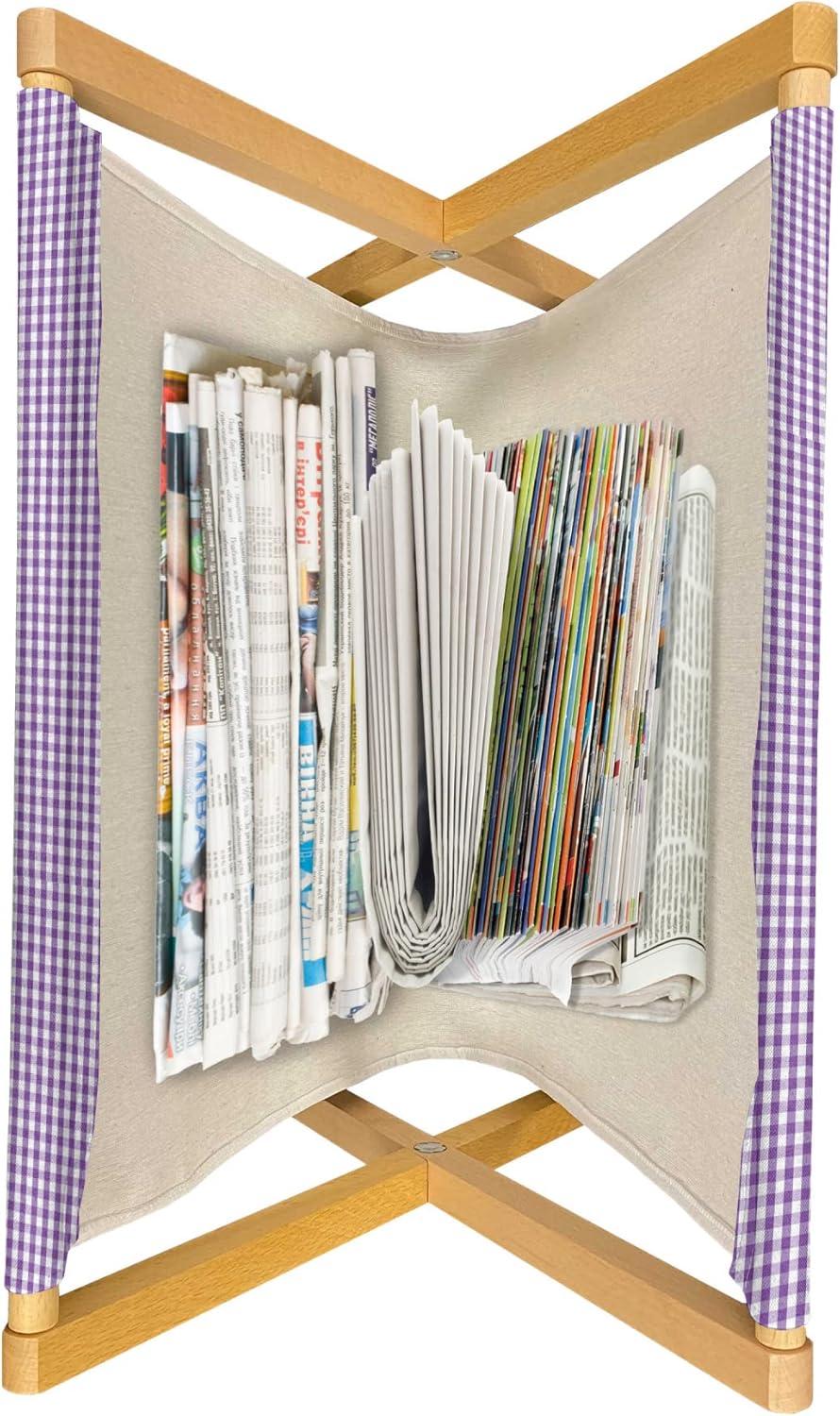 imageAmbesonne Kiss Magazine and Book Holder Red Woman Lips Kiss Marks Pattern Romance Feminine Graphic Valentines Day Floor Rack Decor for Interior of Home amp Office 22 x 19 Vermilion WhitePurple White