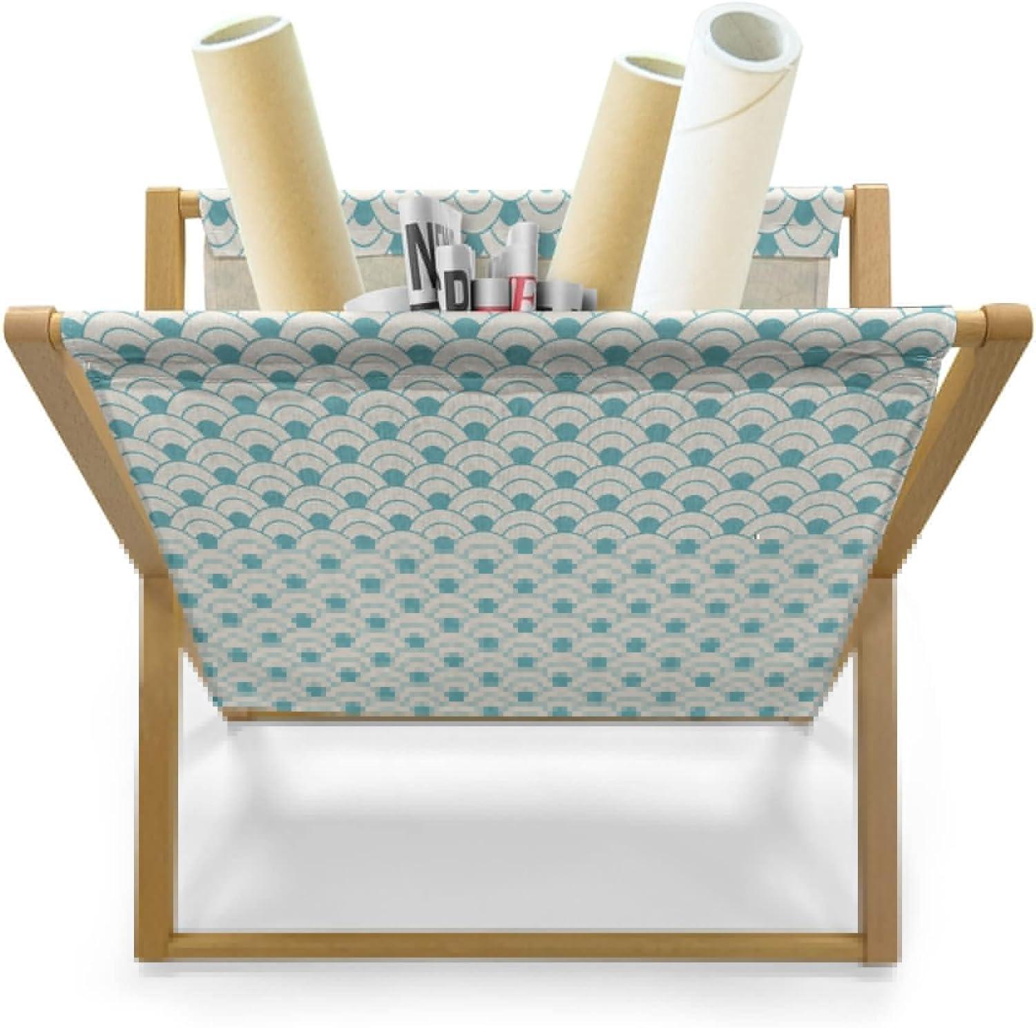 imageAmbesonne Kiss Magazine and Book Holder Red Woman Lips Kiss Marks Pattern Romance Feminine Graphic Valentines Day Floor Rack Decor for Interior of Home amp Office 22 x 19 Vermilion WhiteSky Blue White