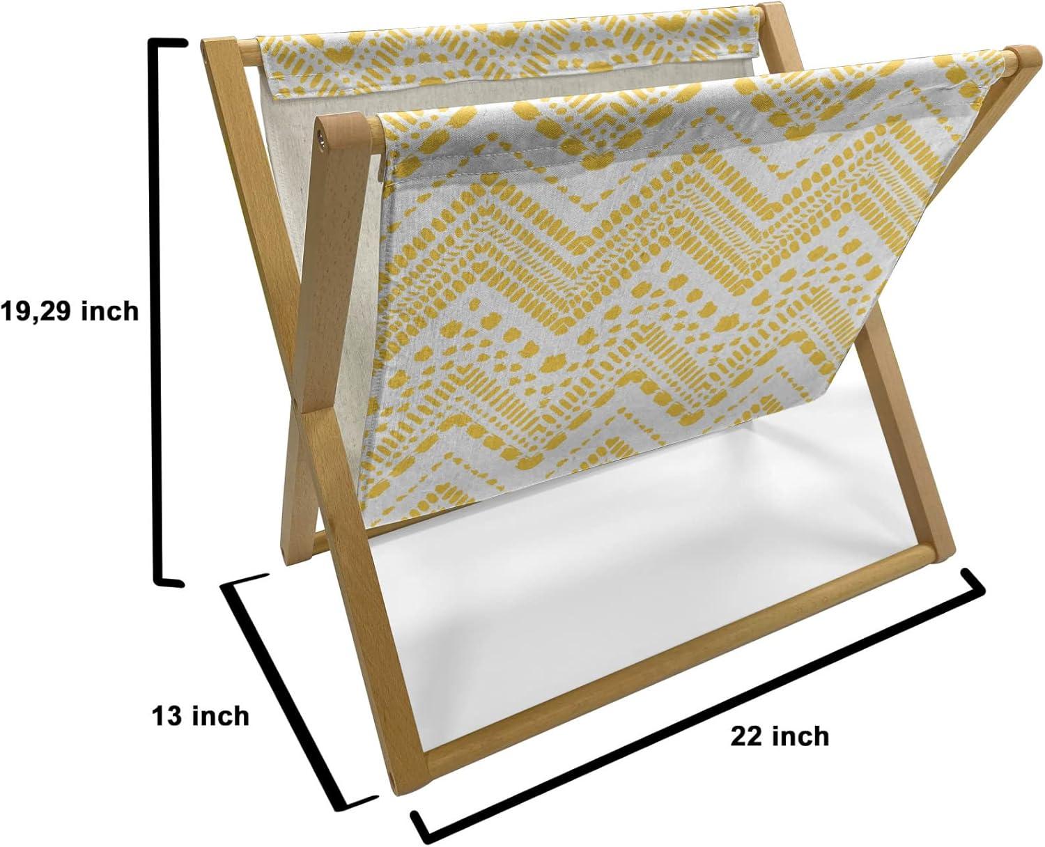 imageAmbesonne Kiss Magazine and Book Holder Red Woman Lips Kiss Marks Pattern Romance Feminine Graphic Valentines Day Floor Rack Decor for Interior of Home amp Office 22 x 19 Vermilion WhiteMustard White
