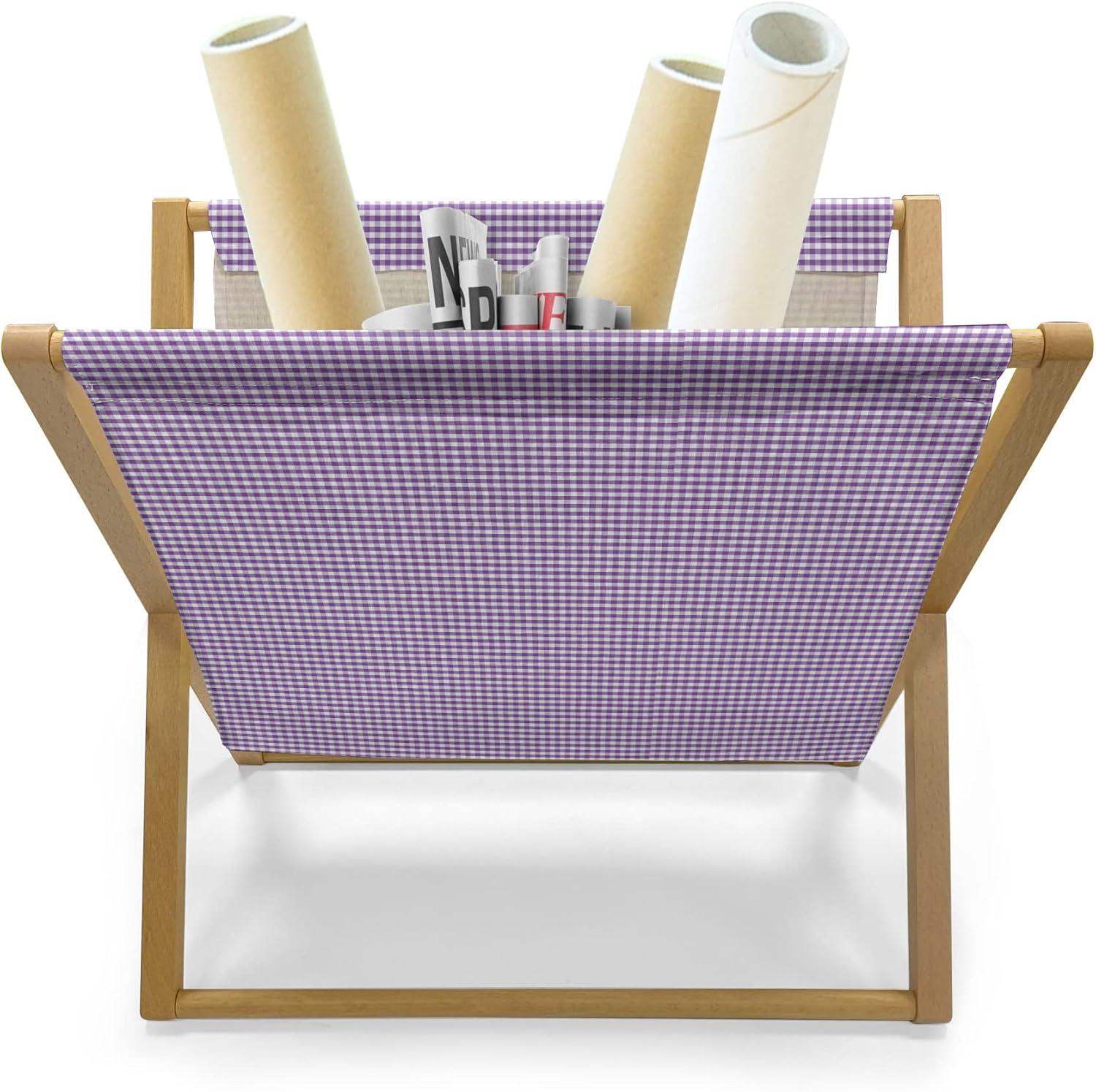imageAmbesonne Kiss Magazine and Book Holder Red Woman Lips Kiss Marks Pattern Romance Feminine Graphic Valentines Day Floor Rack Decor for Interior of Home amp Office 22 x 19 Vermilion WhitePurple White