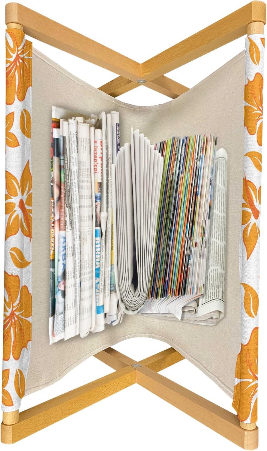 imageAmbesonne Kiss Magazine and Book Holder Red Woman Lips Kiss Marks Pattern Romance Feminine Graphic Valentines Day Floor Rack Decor for Interior of Home amp Office 22 x 19 Vermilion WhiteOrange White