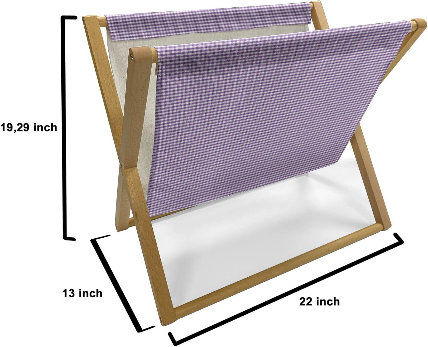 imageAmbesonne Kiss Magazine and Book Holder Red Woman Lips Kiss Marks Pattern Romance Feminine Graphic Valentines Day Floor Rack Decor for Interior of Home amp Office 22 x 19 Vermilion WhitePurple White