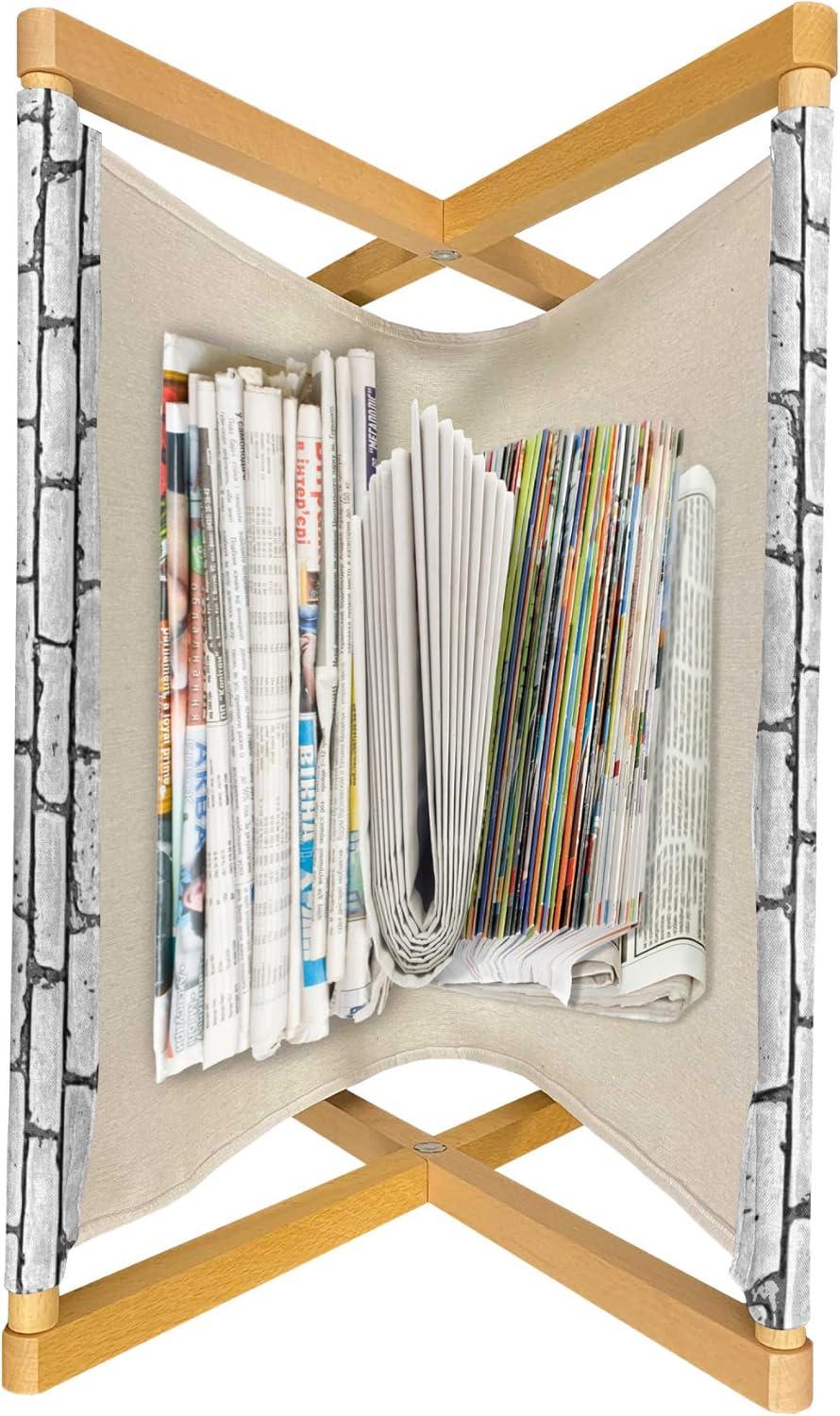 imageAmbesonne Kiss Magazine and Book Holder Red Woman Lips Kiss Marks Pattern Romance Feminine Graphic Valentines Day Floor Rack Decor for Interior of Home amp Office 22 x 19 Vermilion WhiteGray