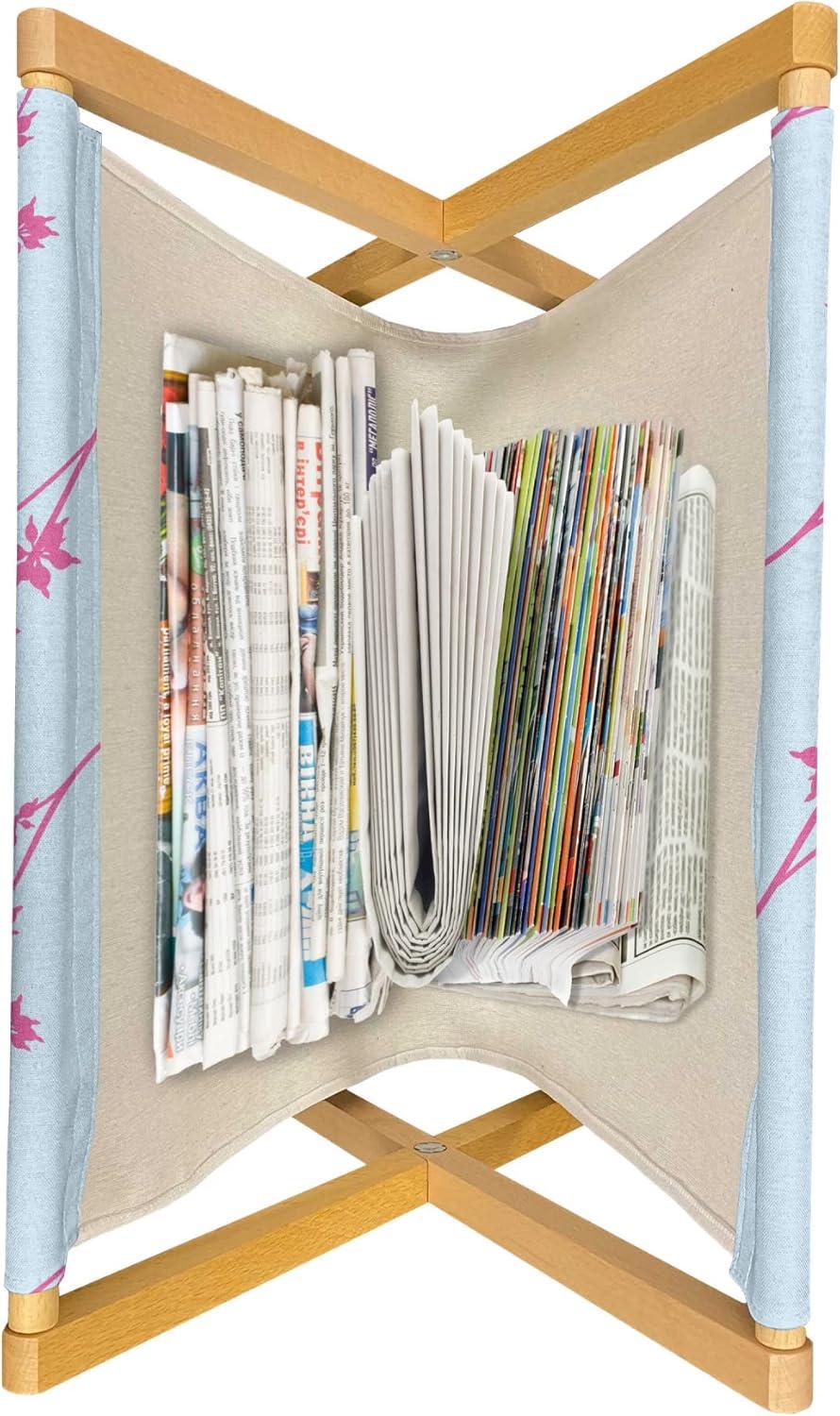 imageAmbesonne Love Magazine and Book Holder Romance for Valentines Day Hearts in Lamp Classic Antique Themed Pattern Floor Rack Decor for Interior of Home amp Office 22 x 19 Vermilion and ScarletPale Blue Pink