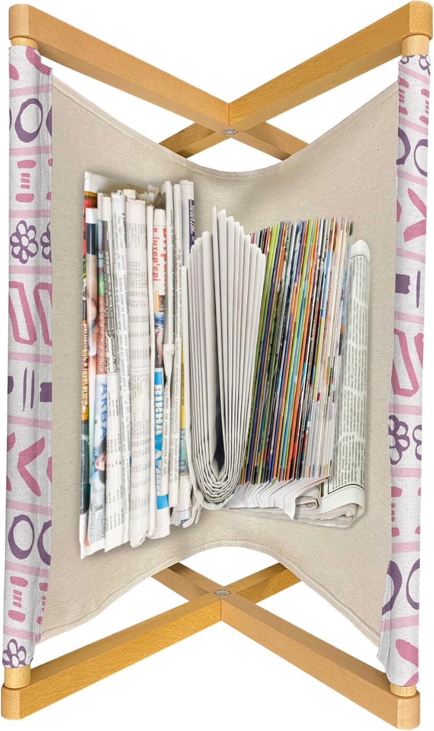 imageAmbesonne Romantic Magazine and Book Holder Heart Pattern Lovers Valentines Day Honeymoon Girls Doodle Design Floor Rack Decor for Interior of Home amp Office 22 x 19 Orange WhitePink Purple