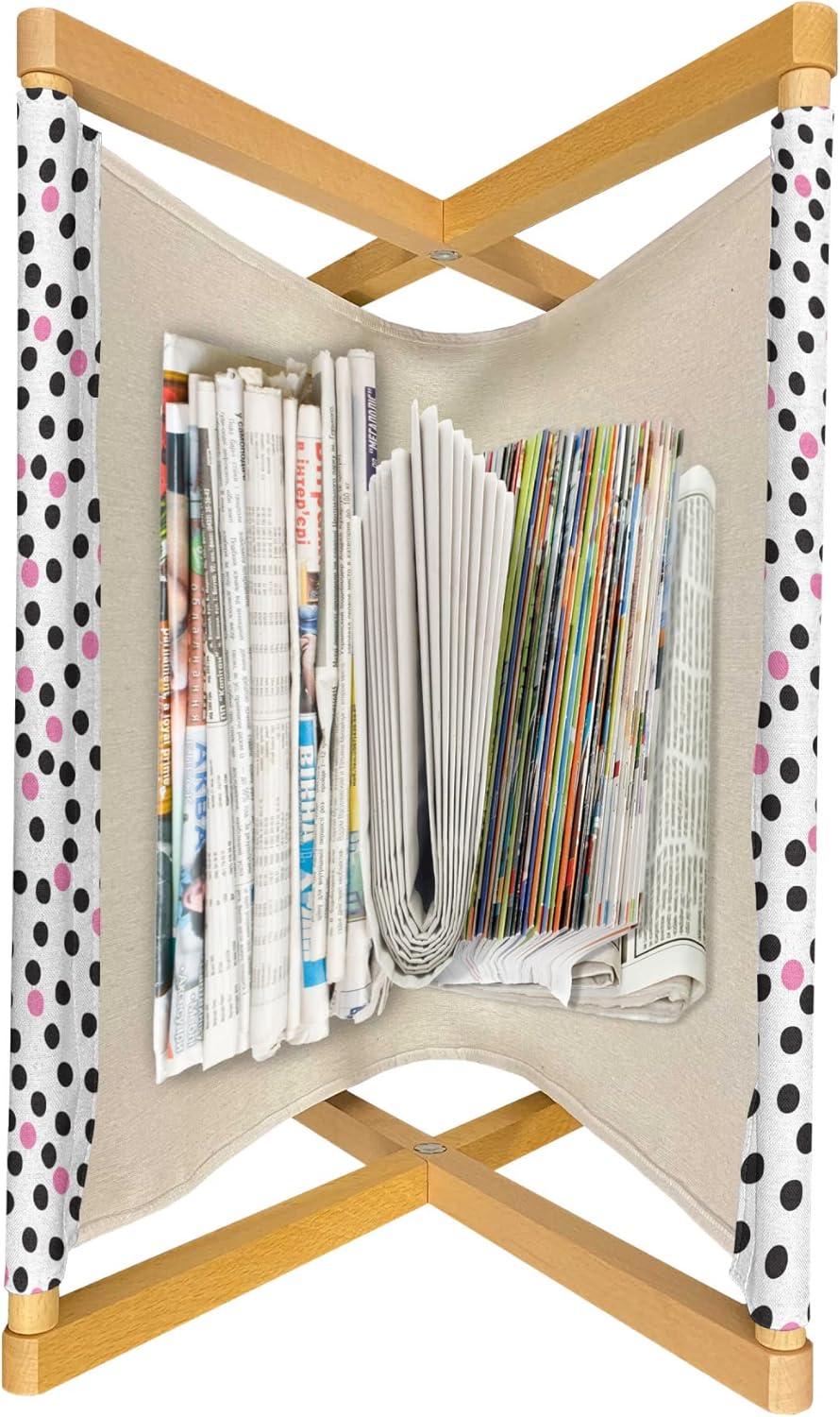 imageAmbesonne Roses Magazine and Book Holder Romantic Valentines Day Pattern in Pastel Tones Floor Rack Decor for Interior of Home amp Office 22 x 19 Rose MauvePink Chestnut Brown