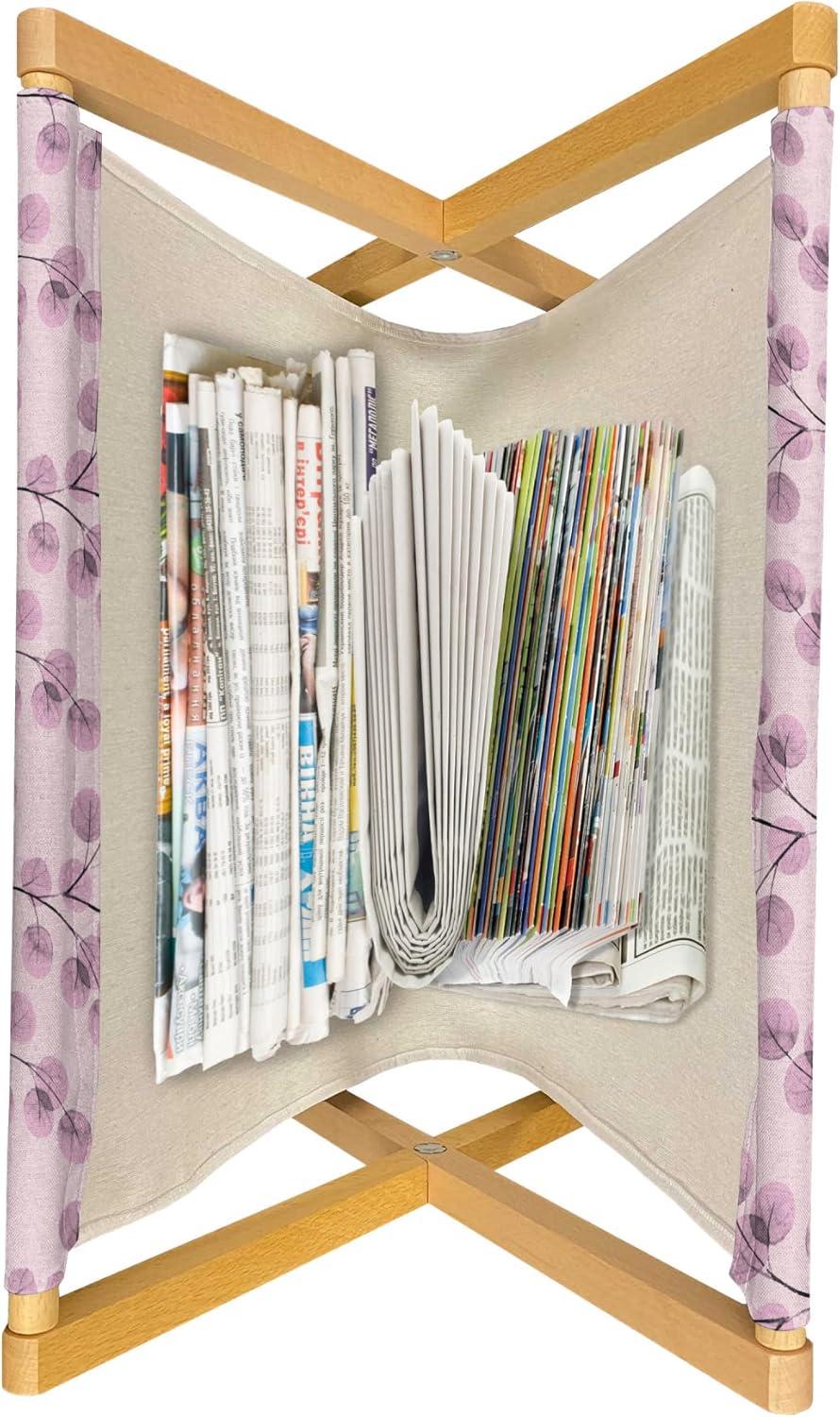 imageAmbesonne Roses Magazine and Book Holder Romantic Valentines Day Pattern in Pastel Tones Floor Rack Decor for Interior of Home amp Office 22 x 19 Rose MauveRose Pink