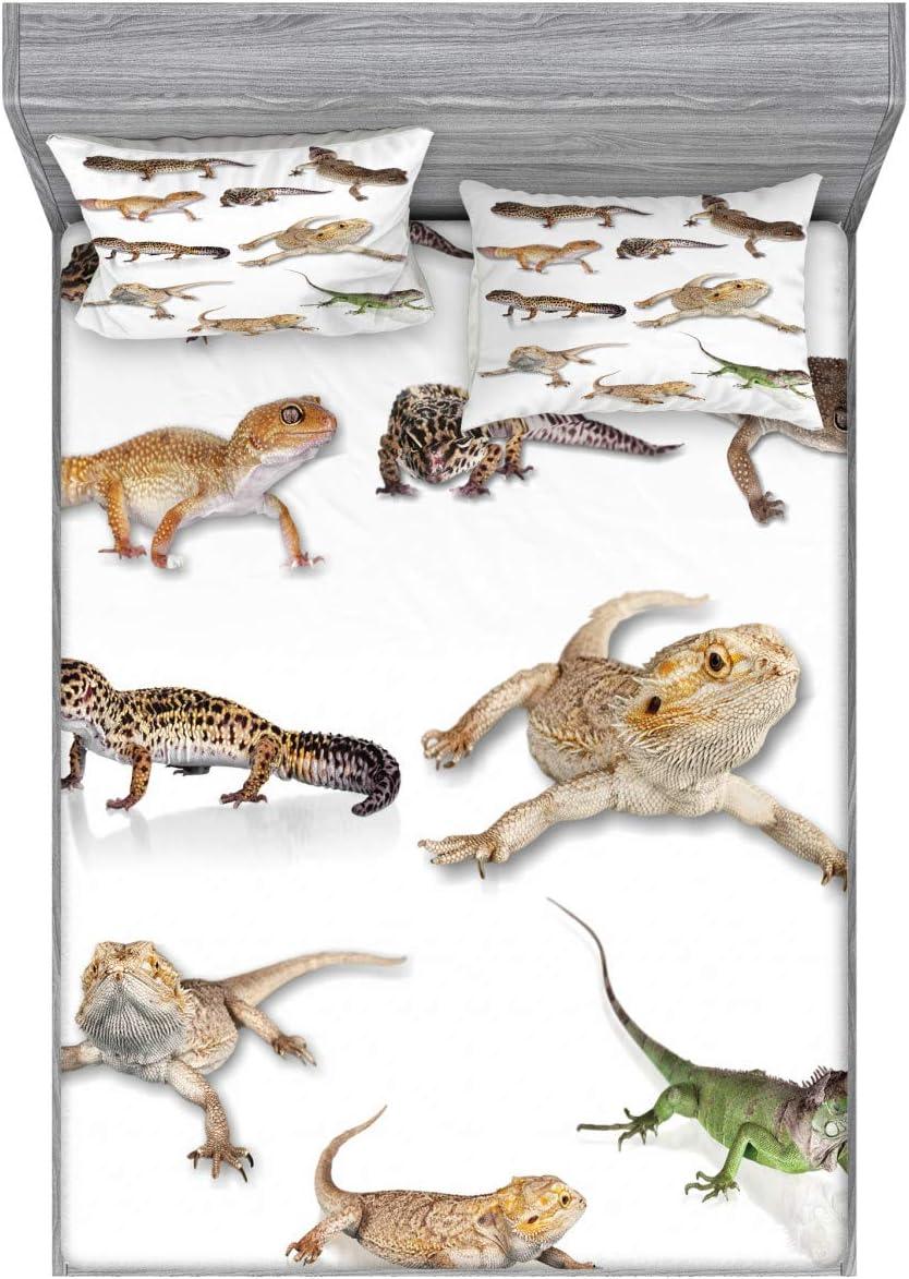 imageAmbesonne Sloth Fitted Sheet amp Pillow Sham Set Cartoon Character Sleeping on Branch Jungle Animal in Night Sky Kids Theme Decorative Printed 2 Piece Bedding Decor Set Twin Plum BrownBrown White
