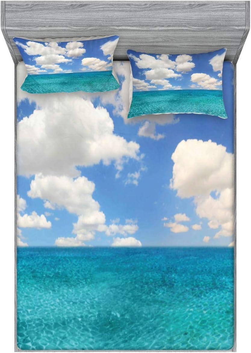 imageAmbesonne Sloth Fitted Sheet amp Pillow Sham Set Cartoon Character Sleeping on Branch Jungle Animal in Night Sky Kids Theme Decorative Printed 2 Piece Bedding Decor Set Twin Plum BrownTurquoise Aqua