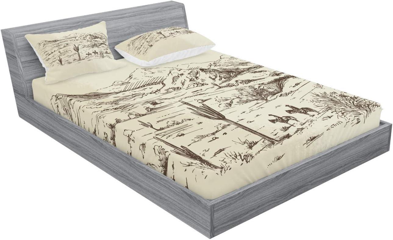 imageAmbesonne Sloth Fitted Sheet amp Pillow Sham Set Cartoon Character Sleeping on Branch Jungle Animal in Night Sky Kids Theme Decorative Printed 2 Piece Bedding Decor Set Twin Plum BrownBeige Black