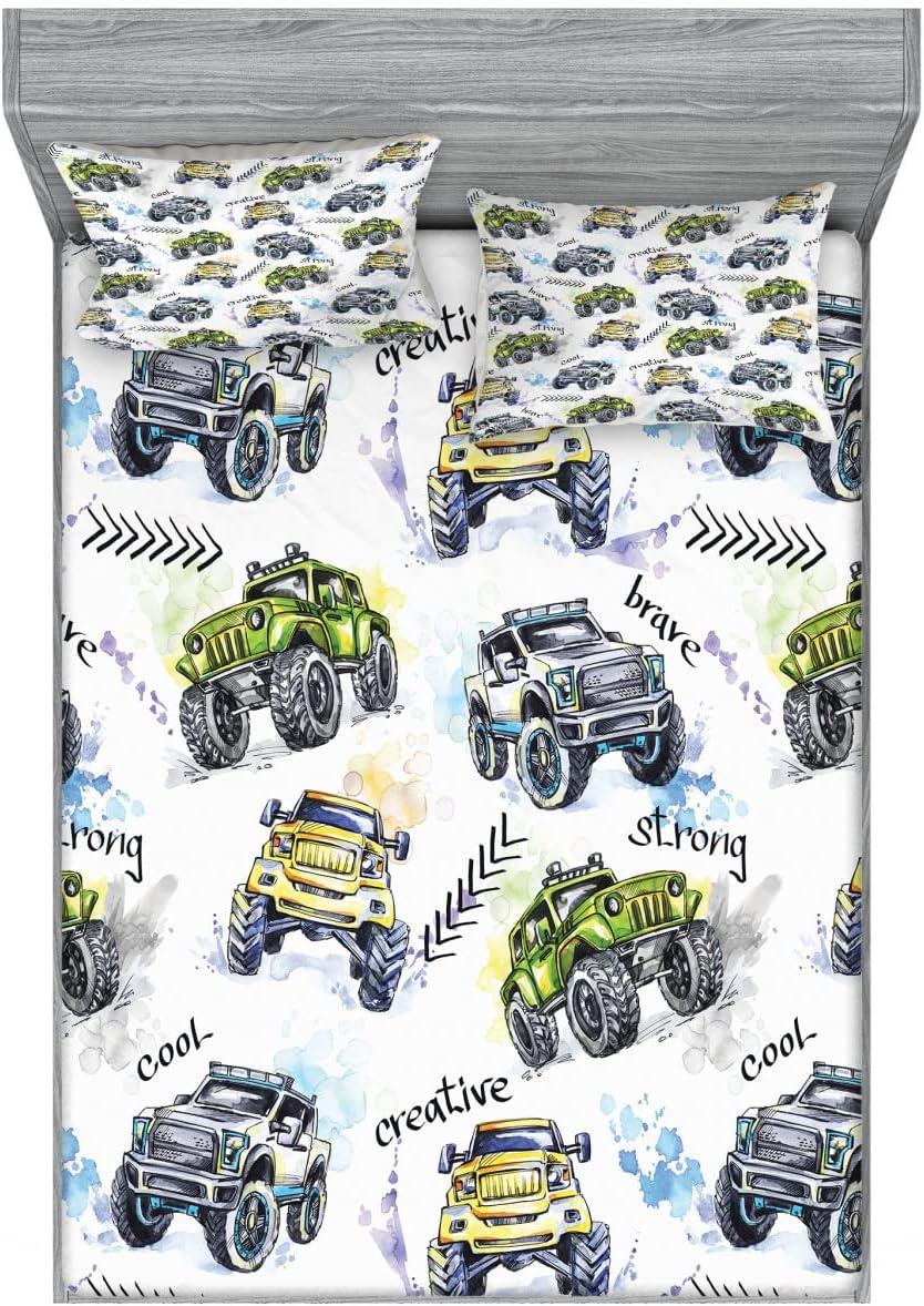 imageAmbesonne Sloth Fitted Sheet amp Pillow Sham Set Cartoon Character Sleeping on Branch Jungle Animal in Night Sky Kids Theme Decorative Printed 2 Piece Bedding Decor Set Twin Plum BrownYellow Lavender Blue