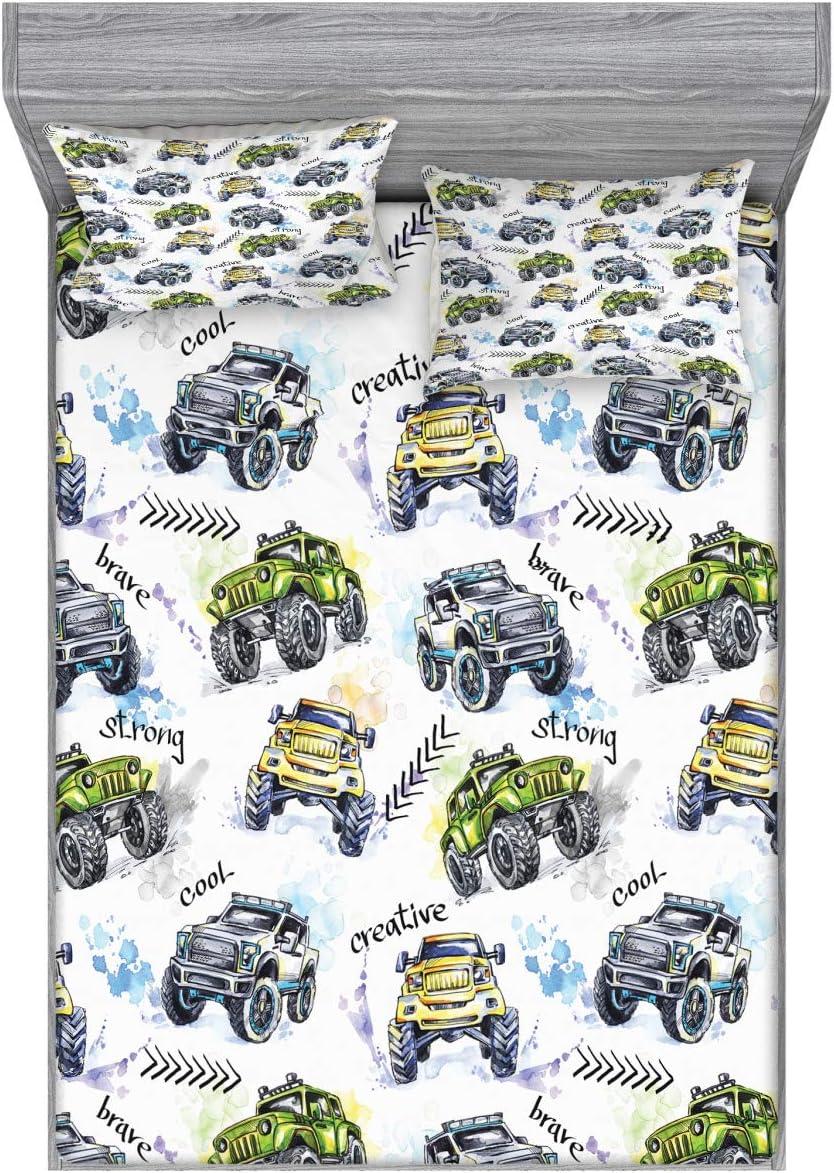 imageAmbesonne Sloth Fitted Sheet amp Pillow Sham Set Cartoon Character Sleeping on Branch Jungle Animal in Night Sky Kids Theme Decorative Printed 2 Piece Bedding Decor Set Twin Plum BrownYellow Lavender Blue