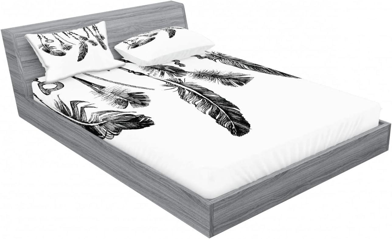 imageAmbesonne Sloth Fitted Sheet amp Pillow Sham Set Cartoon Character Sleeping on Branch Jungle Animal in Night Sky Kids Theme Decorative Printed 2 Piece Bedding Decor Set Twin Plum BrownWhite Dark Grey