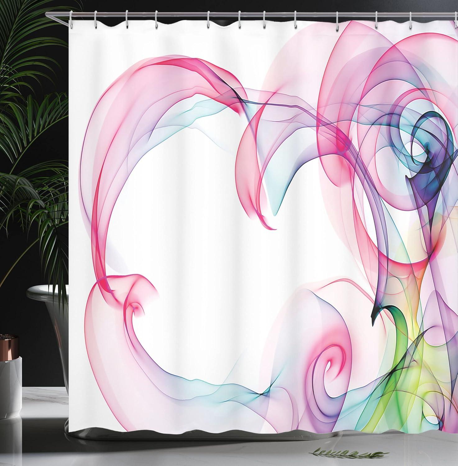 imageAmbesonne Sports Shower Curtain Cartoon Soccer Balls Showing Various Expressions Bored Laughing Happy Smiley Cloth Fabric Bathroom Decor Set with Hooks 69 W x 75 L White BlackGreen Pink