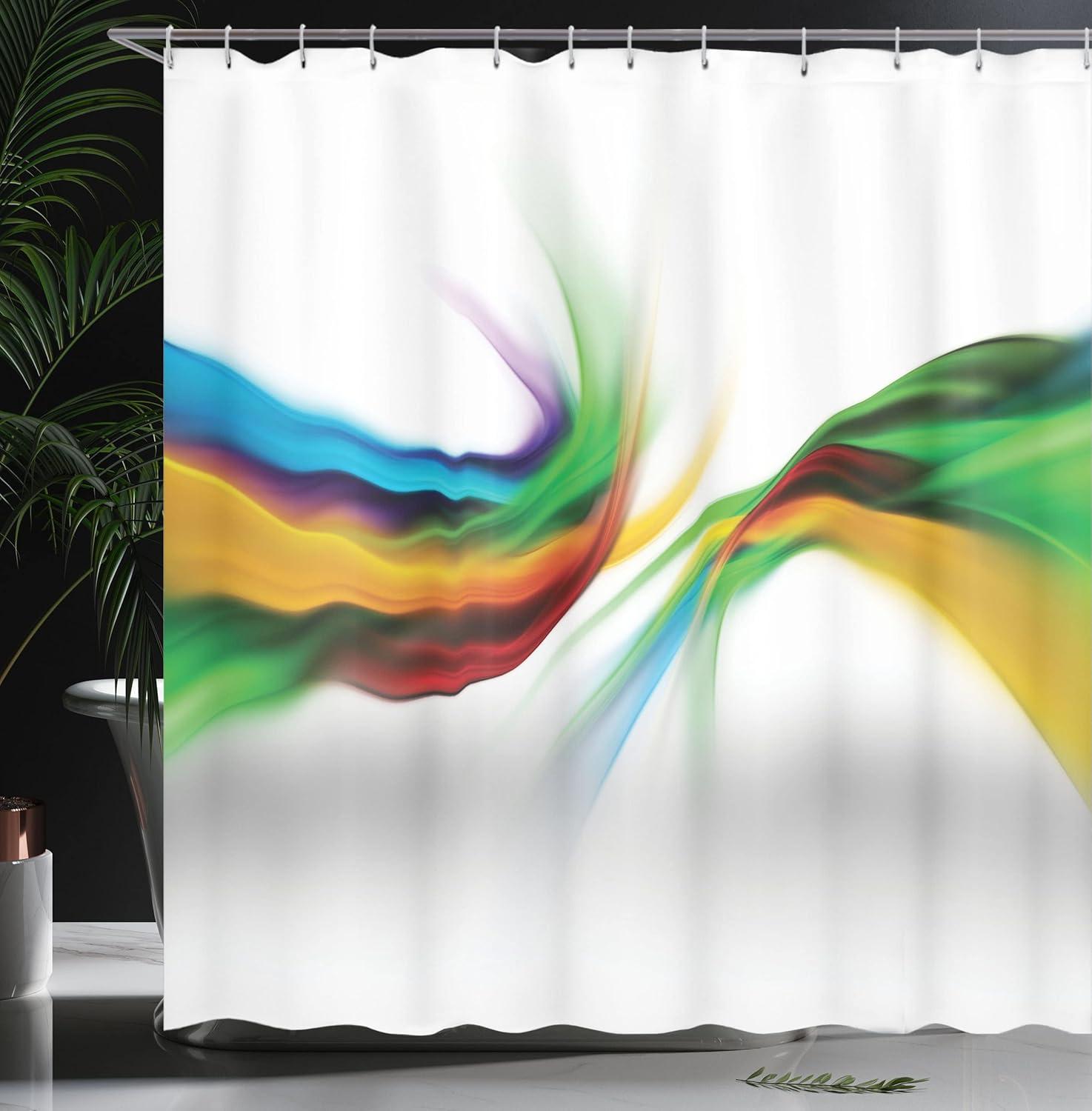 imageAmbesonne Sports Shower Curtain Cartoon Soccer Balls Showing Various Expressions Bored Laughing Happy Smiley Cloth Fabric Bathroom Decor Set with Hooks 69 W x 75 L White BlackMustard Green