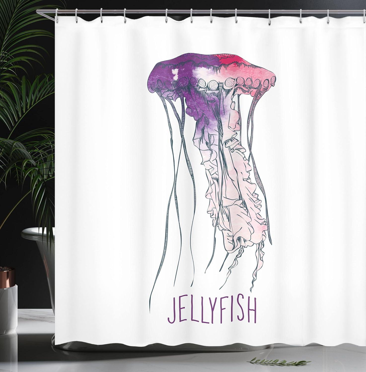 imageAmbesonne Sports Shower Curtain Cartoon Soccer Balls Showing Various Expressions Bored Laughing Happy Smiley Cloth Fabric Bathroom Decor Set with Hooks 69 W x 75 L White BlackPurple Pink