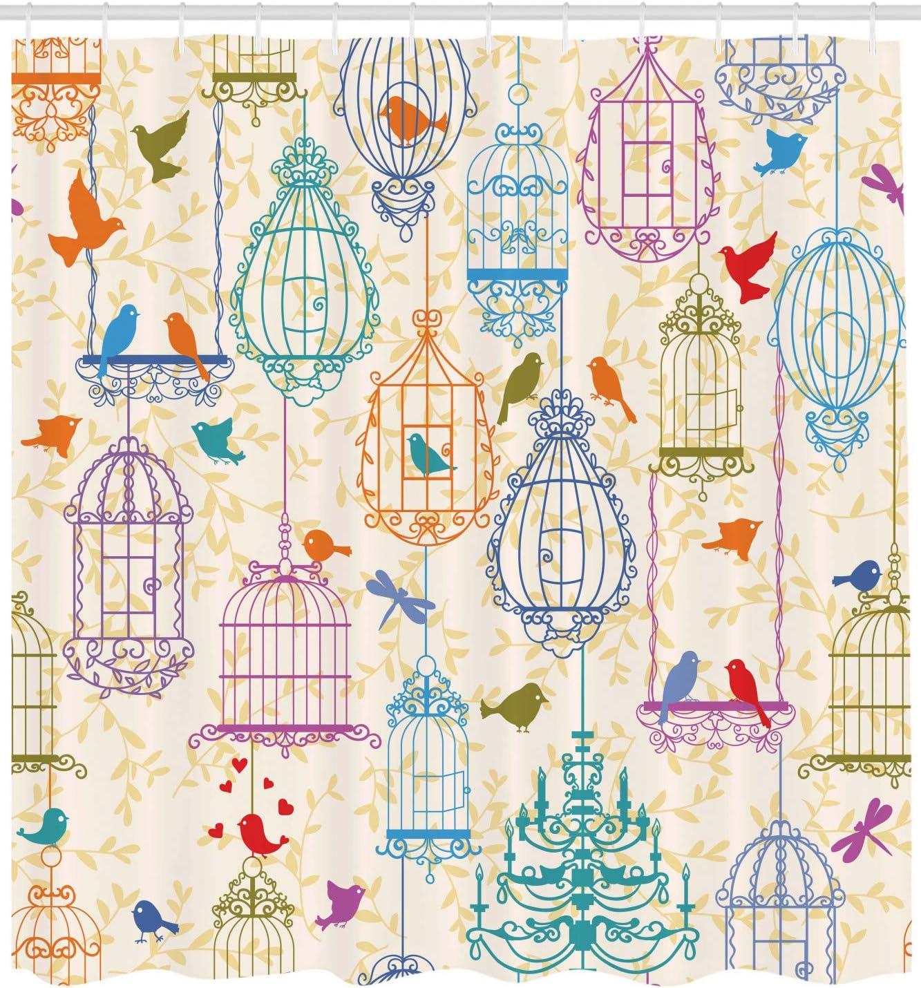imageAmbesonne Sports Shower Curtain Cartoon Soccer Balls Showing Various Expressions Bored Laughing Happy Smiley Cloth Fabric Bathroom Decor Set with Hooks 69 W x 75 L White BlackPurple Green