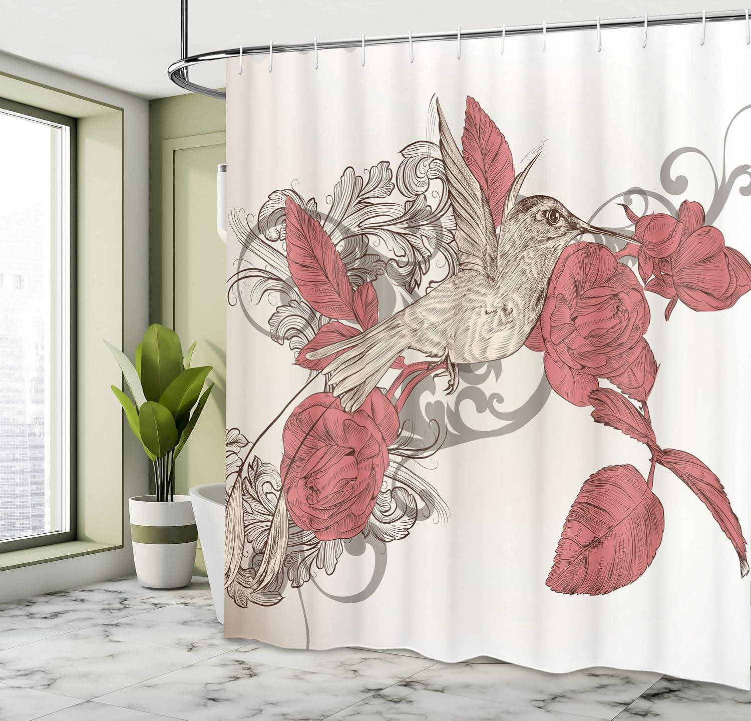 imageAmbesonne Sports Shower Curtain Cartoon Soccer Balls Showing Various Expressions Bored Laughing Happy Smiley Cloth Fabric Bathroom Decor Set with Hooks 69 W x 75 L White BlackRuby Beige