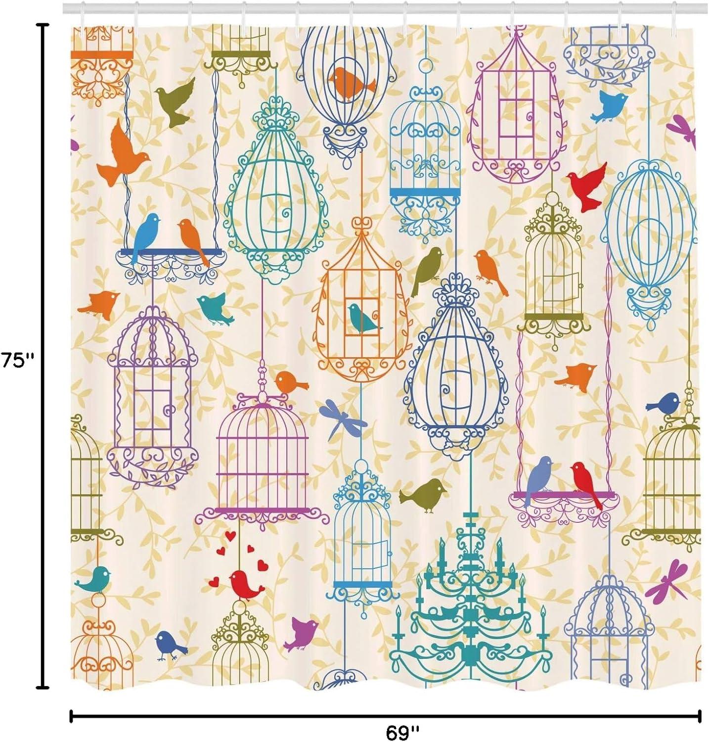 imageAmbesonne Sports Shower Curtain Cartoon Soccer Balls Showing Various Expressions Bored Laughing Happy Smiley Cloth Fabric Bathroom Decor Set with Hooks 69 W x 75 L White BlackPurple Green